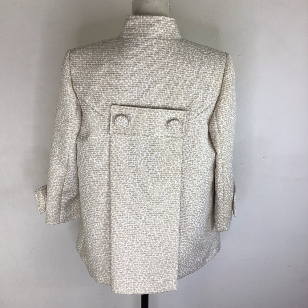 ISABELLA DEMARCO WOMEN ELEGANT CLASSY BRIDGET JUBILEE CREAM TAN JACKET SIZE 8 - Picture 2 of 7